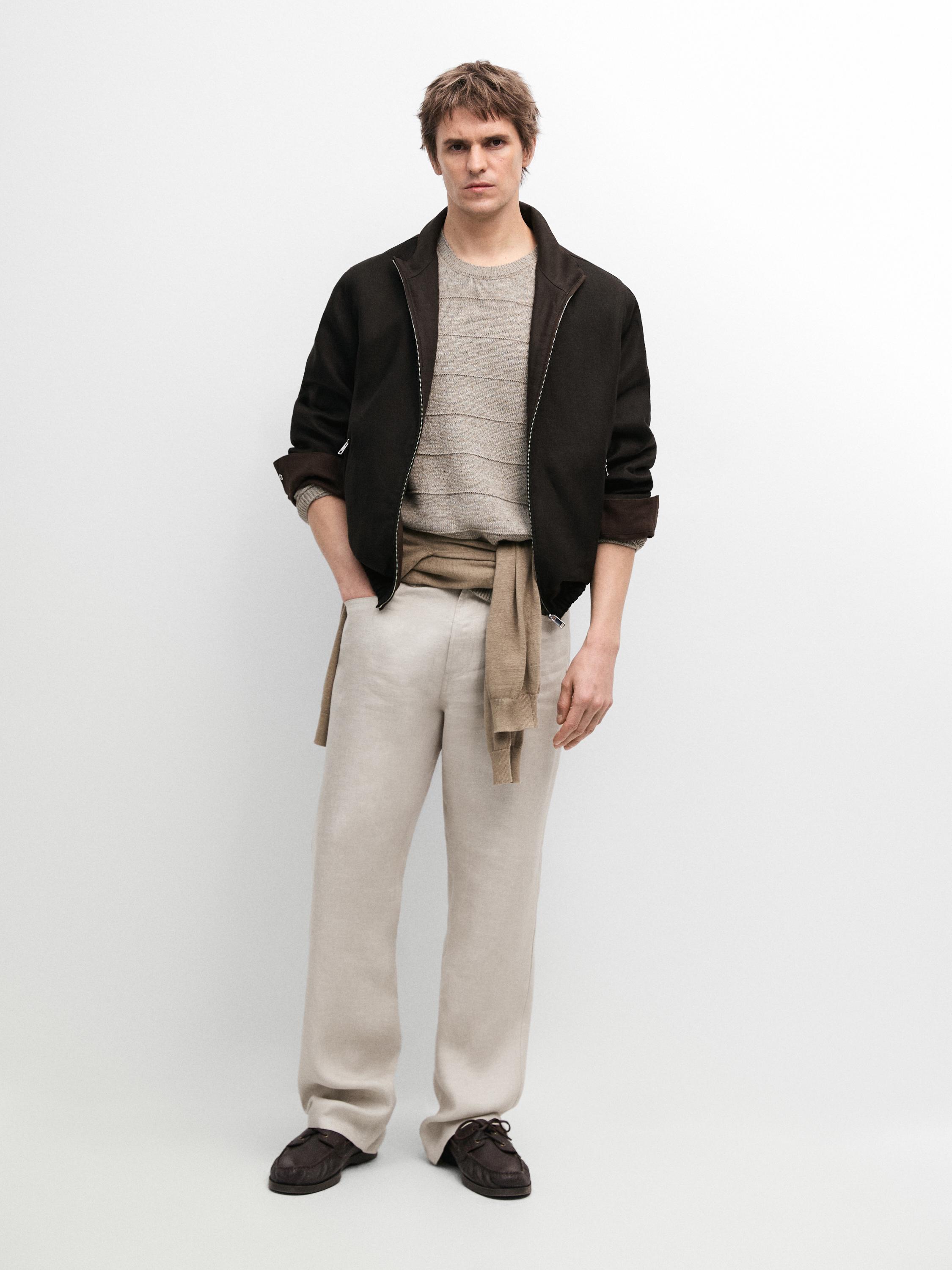 Blouson réversible lin